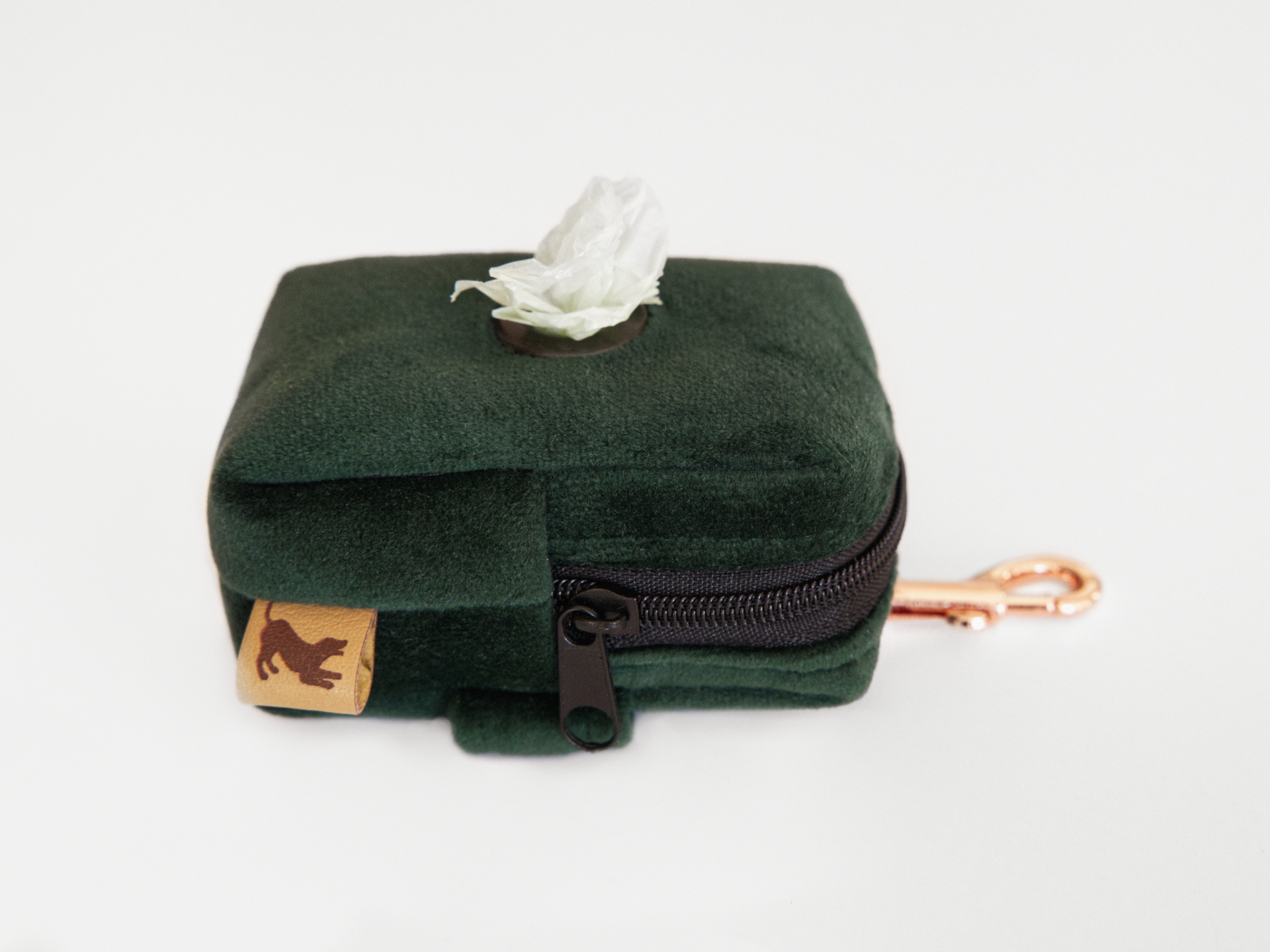 Etui na kupoworki butelkowa zieleń - obrazek 3