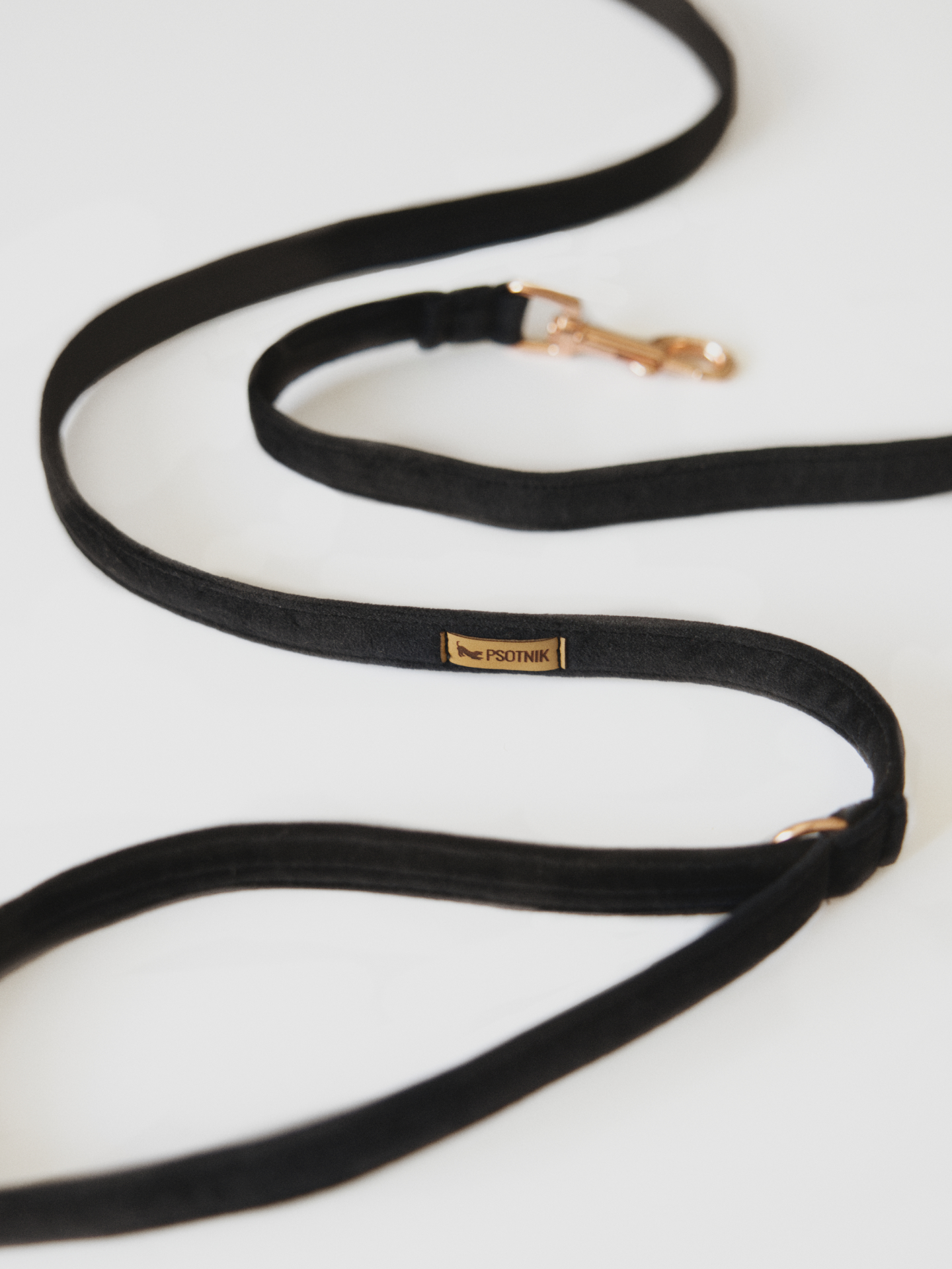 Smycz miejska dla psa w kolorze czerni