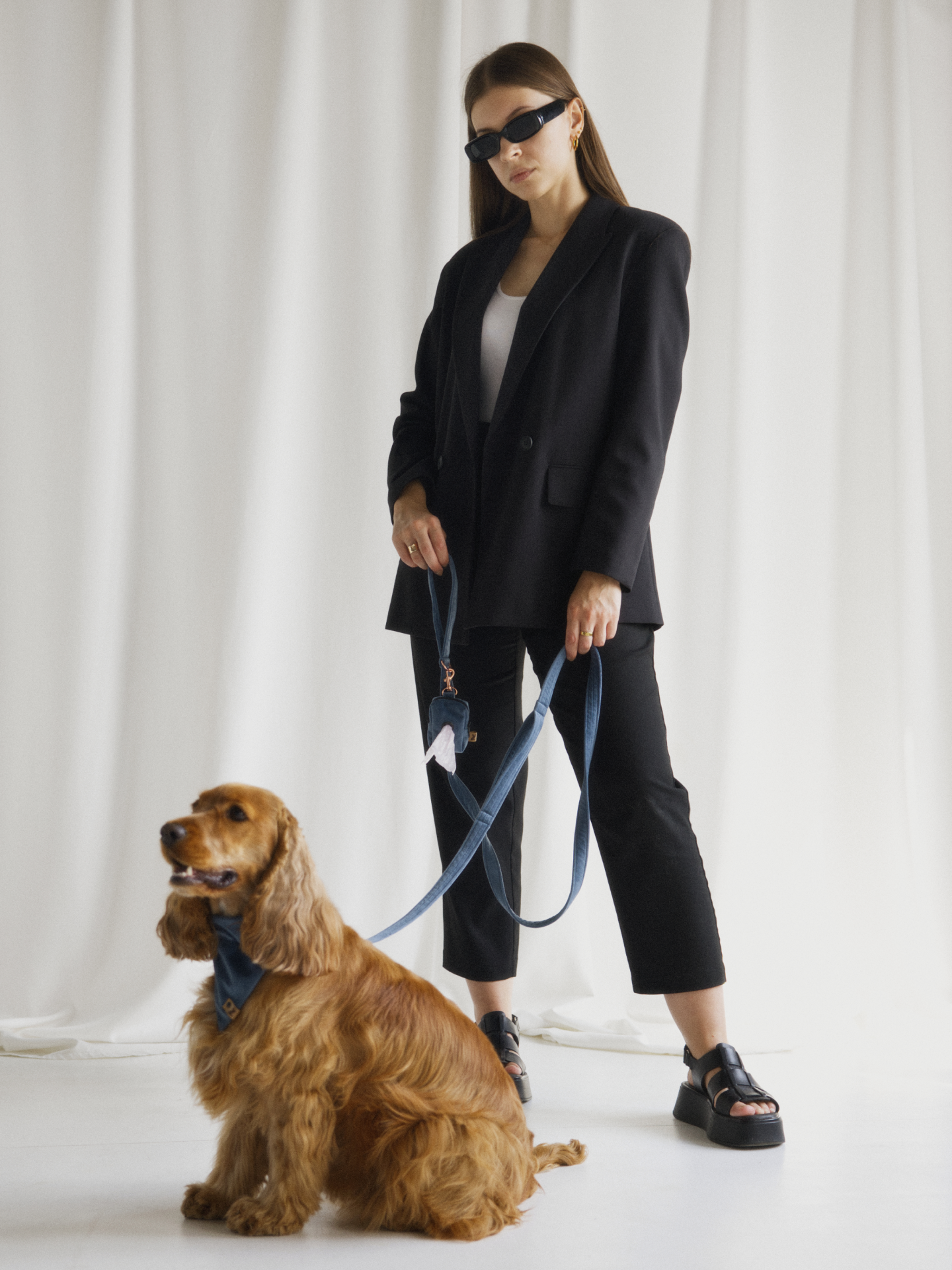 Smycz miejska niebieski - obrazek 3