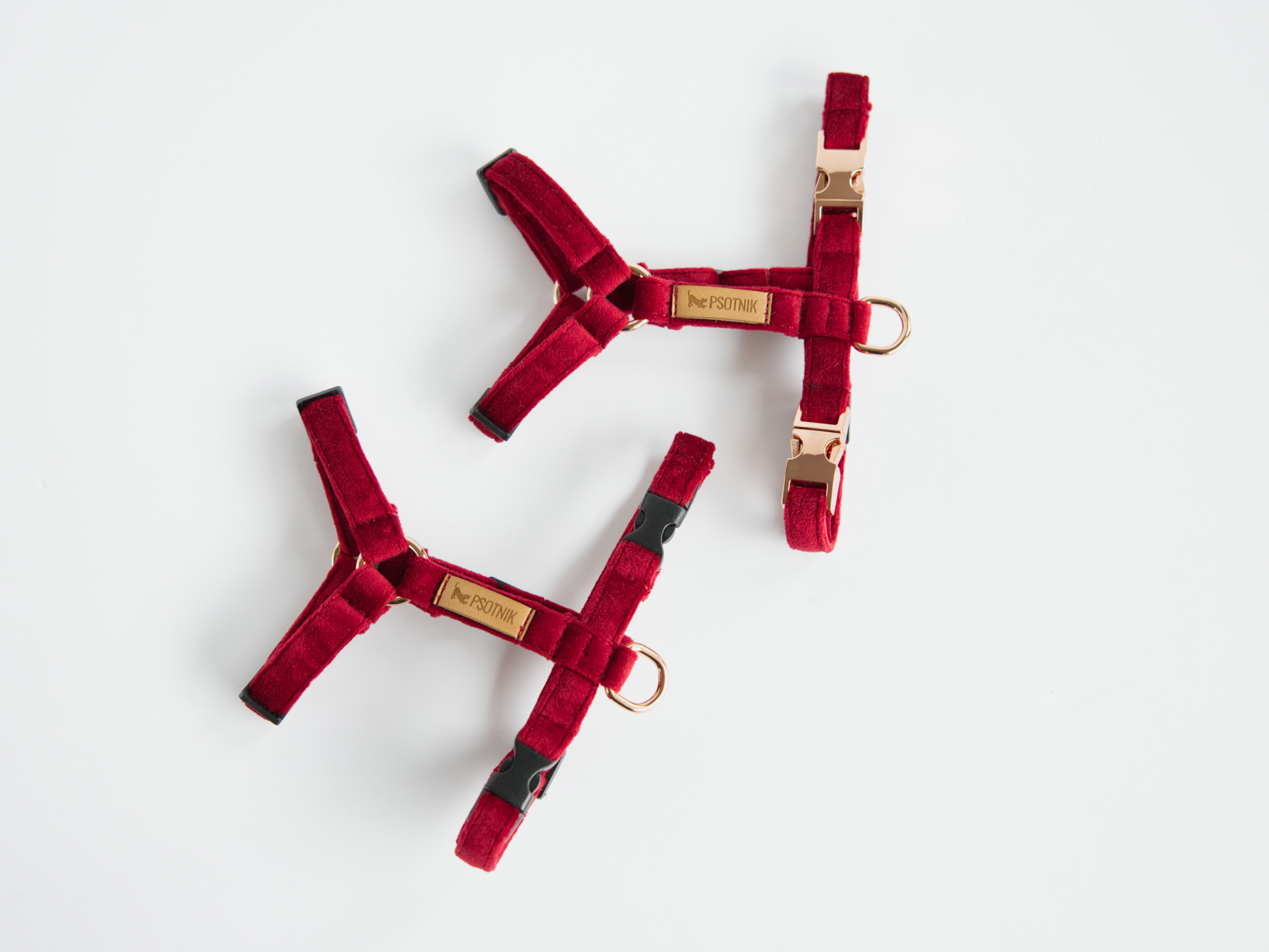 Szelki typu guard XXS dla małego psa w kolorze bordowym