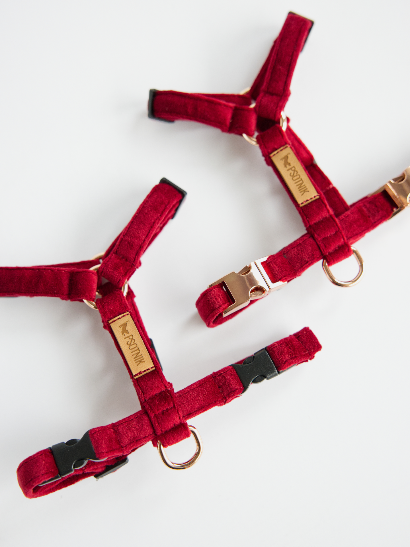 Szelki typu guard XXS dla małego psa w kolorze bordowym