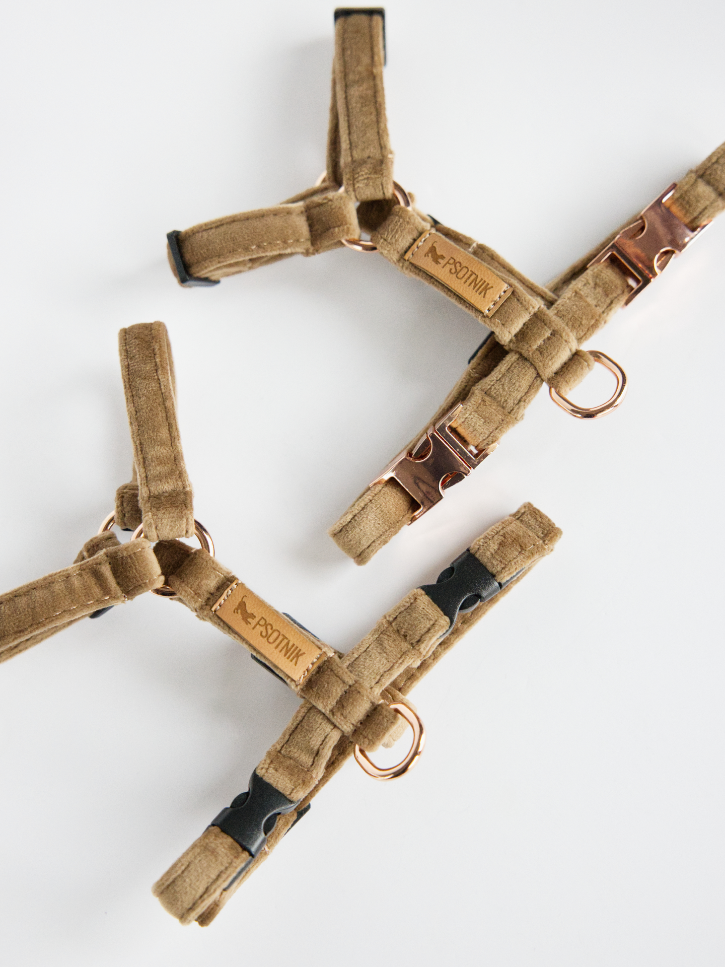 Szelki typu guard XXS dla małego psa w kolorze brązowym