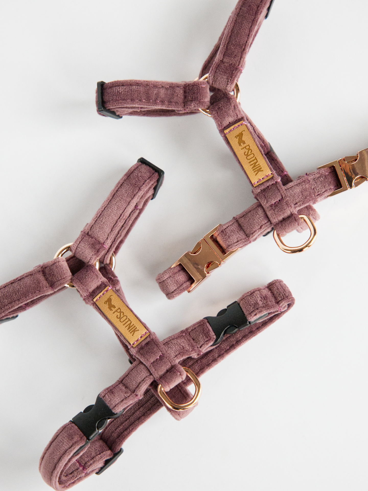 Szelki typu guard XXS dla małego psa w kolorze wrzosu